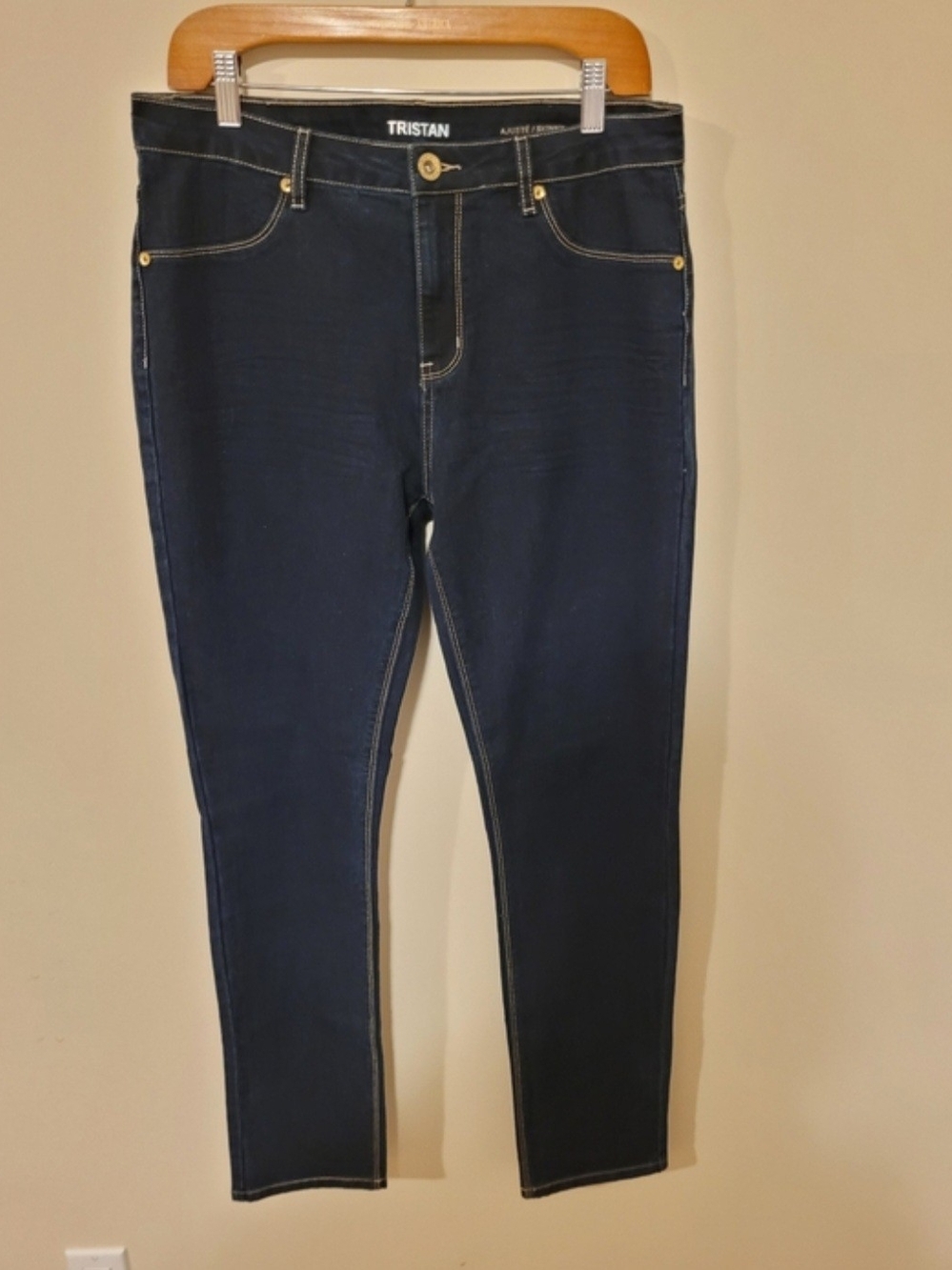 Women's Tristan Dark Navy Blue Skinny Jeggings Size 31